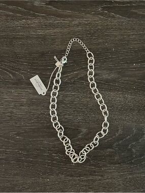 Park Lane Polished Silver-Tone Link Necklace